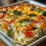 High-Protein Cottage Cheese Veggie Bake Recipe