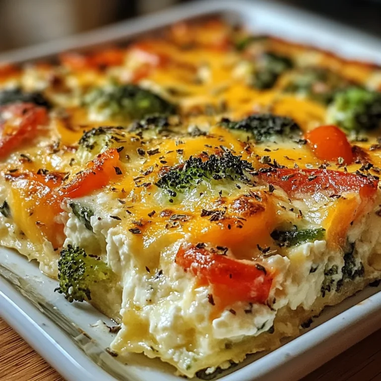 High-Protein Cottage Cheese Veggie Bake Recipe