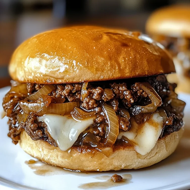 Irresistible French Onion Beef Sloppy Joes
