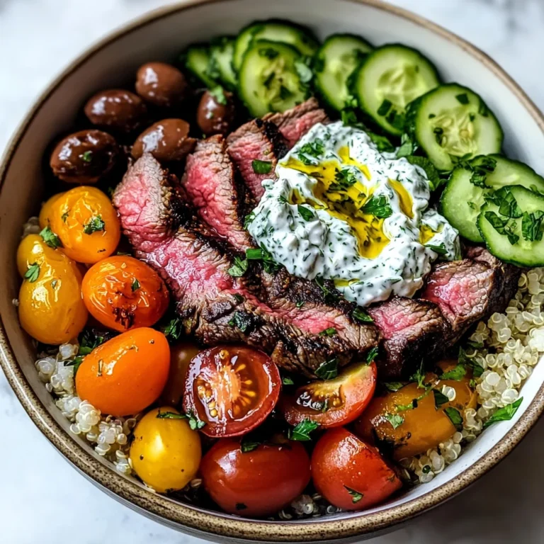 Mediterranean Steak Bowl Recipe