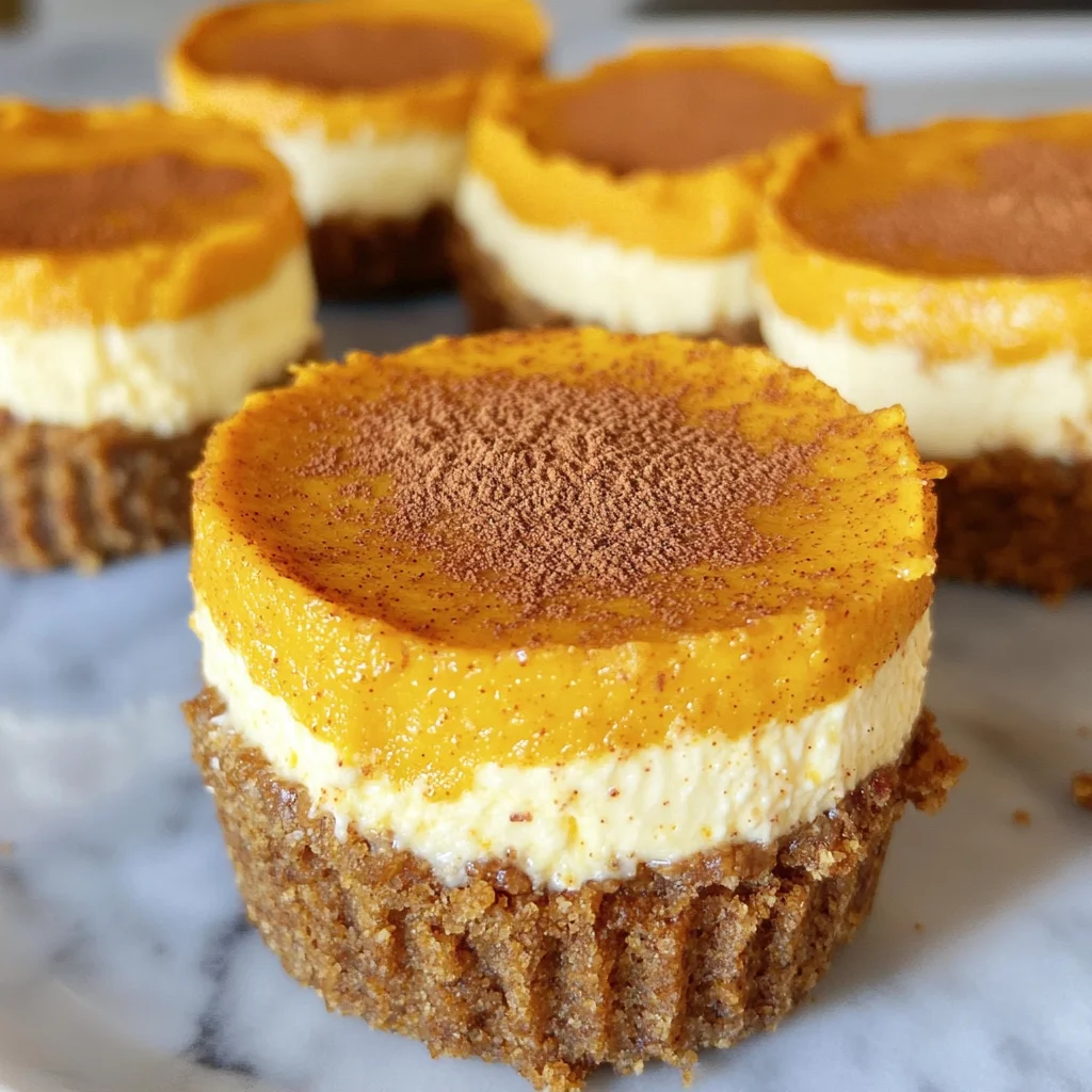 Mini Pumpkin Cheesecakes