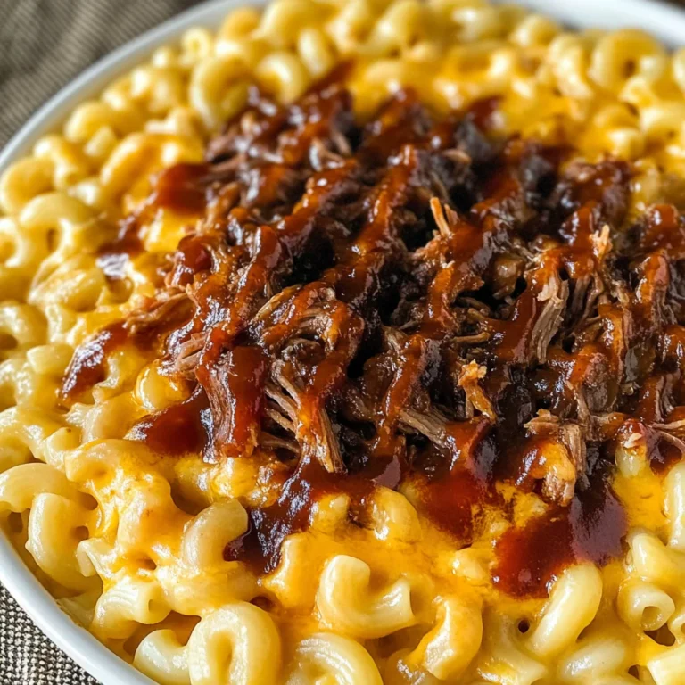 Pulled beef Mac and Cheese