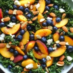 Summer Peach & Blueberry Kale Salad