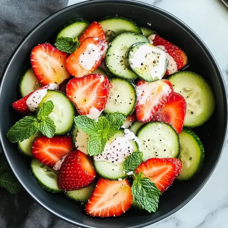 This Cucumber Strawberry Salad