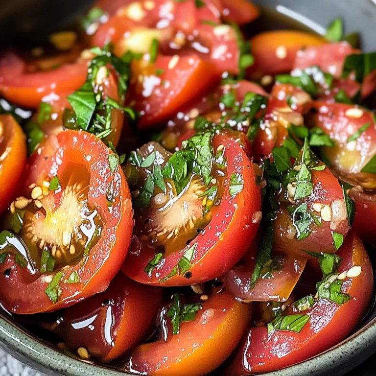 Zesty Marinated Tomatoes