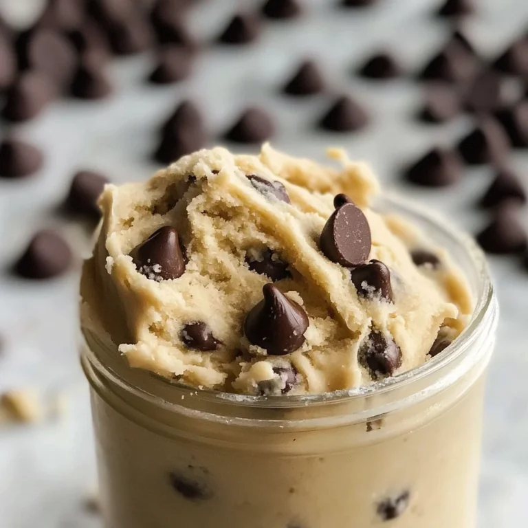 Chocolate chip edible cookie dough for one [3 variations]