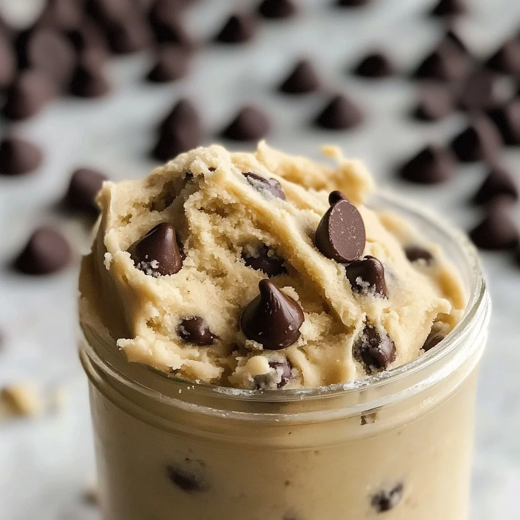 Chocolate chip edible cookie dough for one [3 variations]