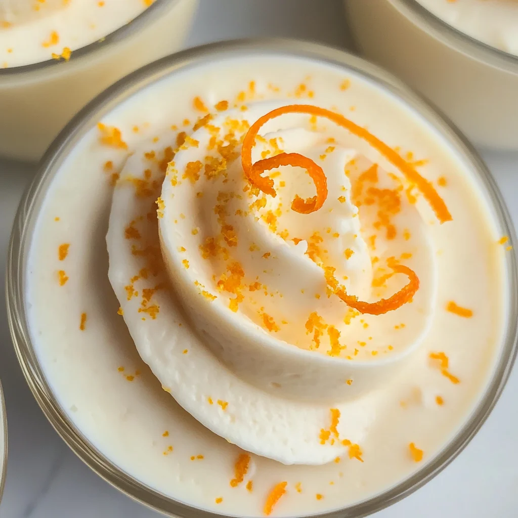Creamy White Chocolate Orange Mousse