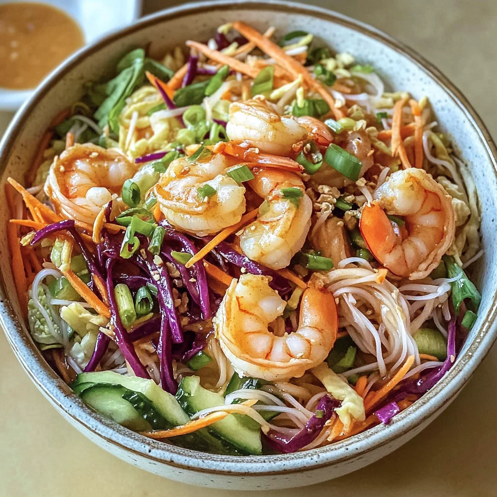 Spring Roll in a Bowl with Peanut Sauce (Easy Recipe)