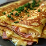 chicken ham Cheese French Crêpes