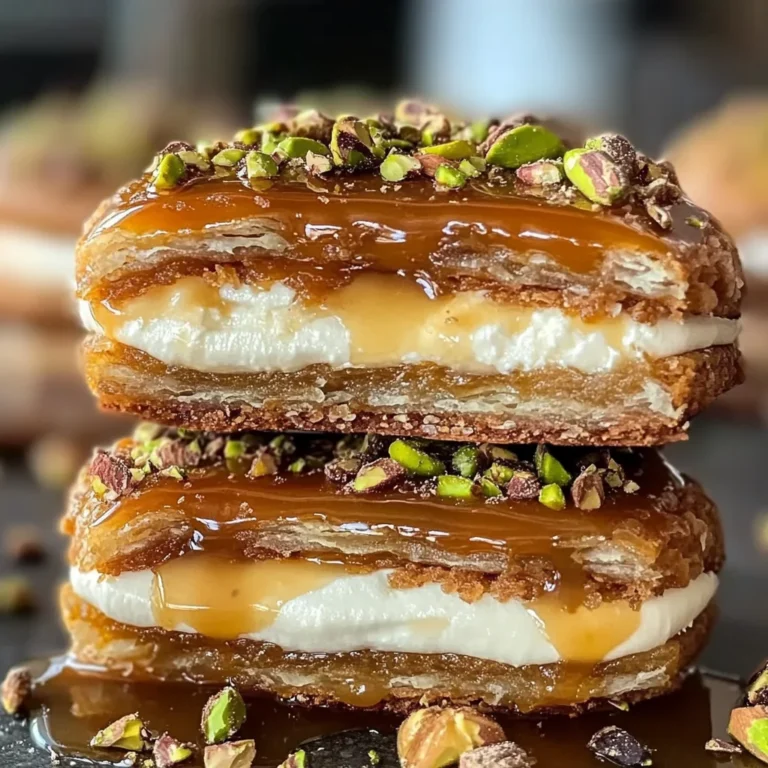 Baklava Cream Sandwich Cookies - Sweet and Nutty Treats