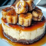 Caramelized Banana Cheesecake with Rum Glaze