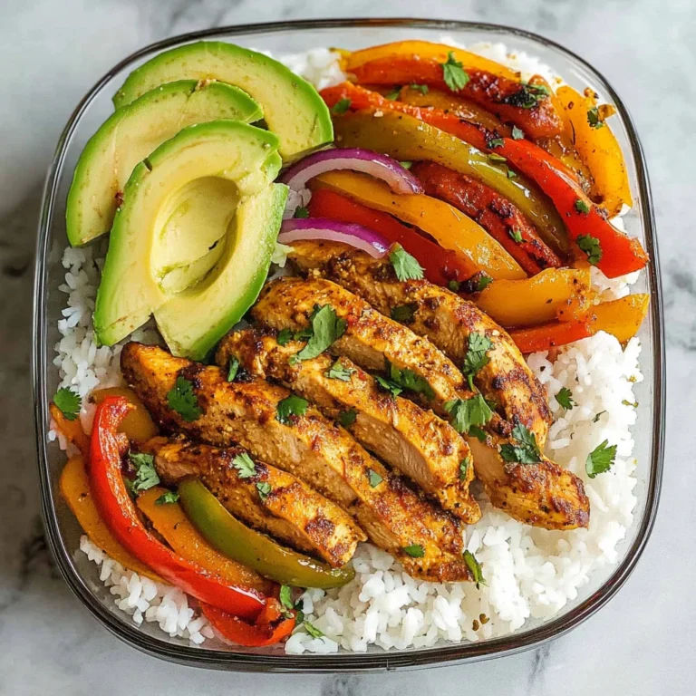 Chicken Fajita Meal Prep Bowls
