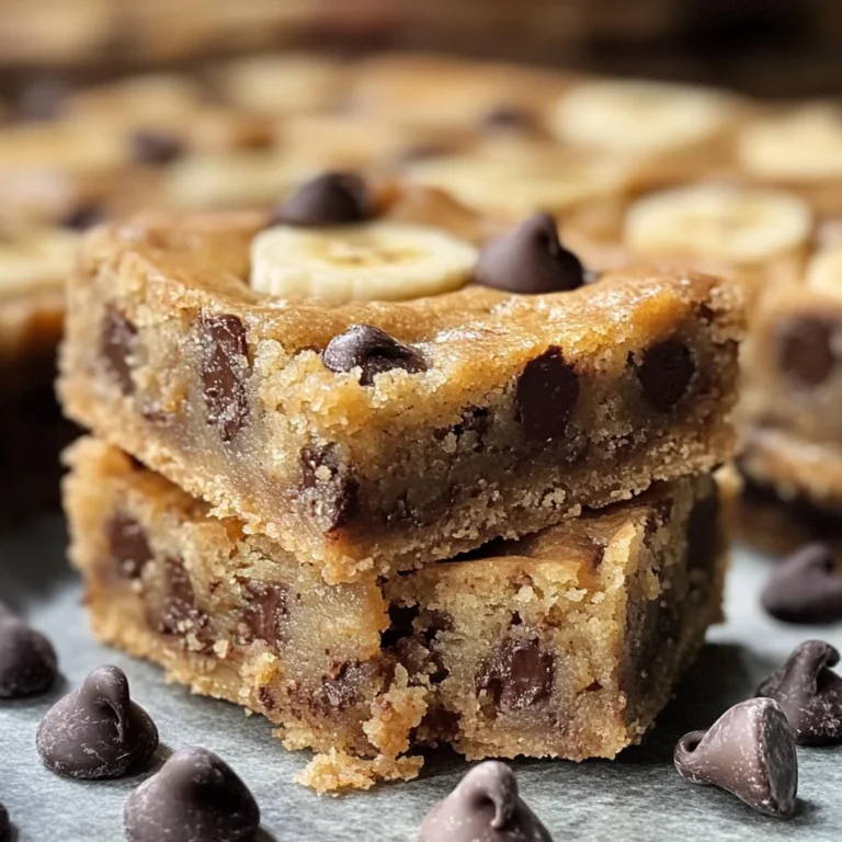 Chocolate Chip Banana Bars