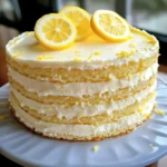 Creamy Lemon Cheesecake Cake