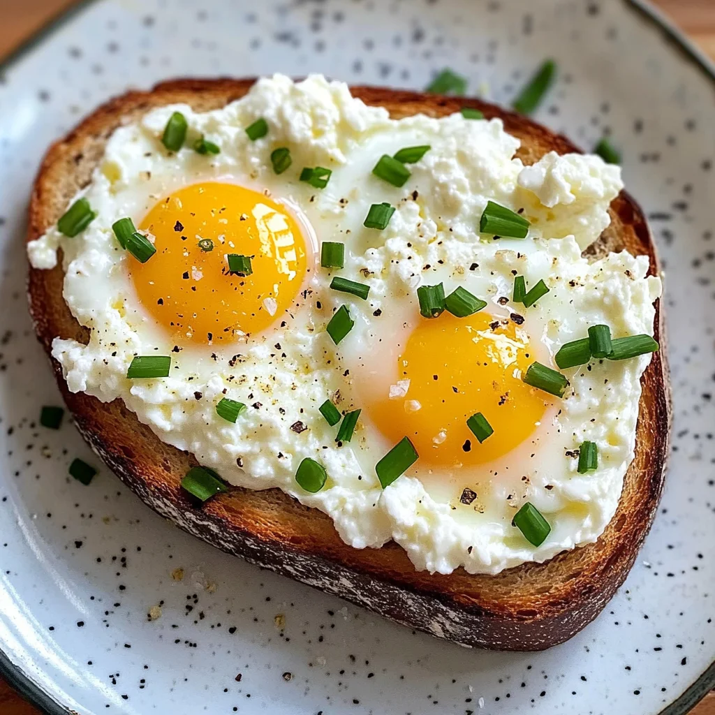 Easy 6-Ingredient Egg and Ricotta Toast