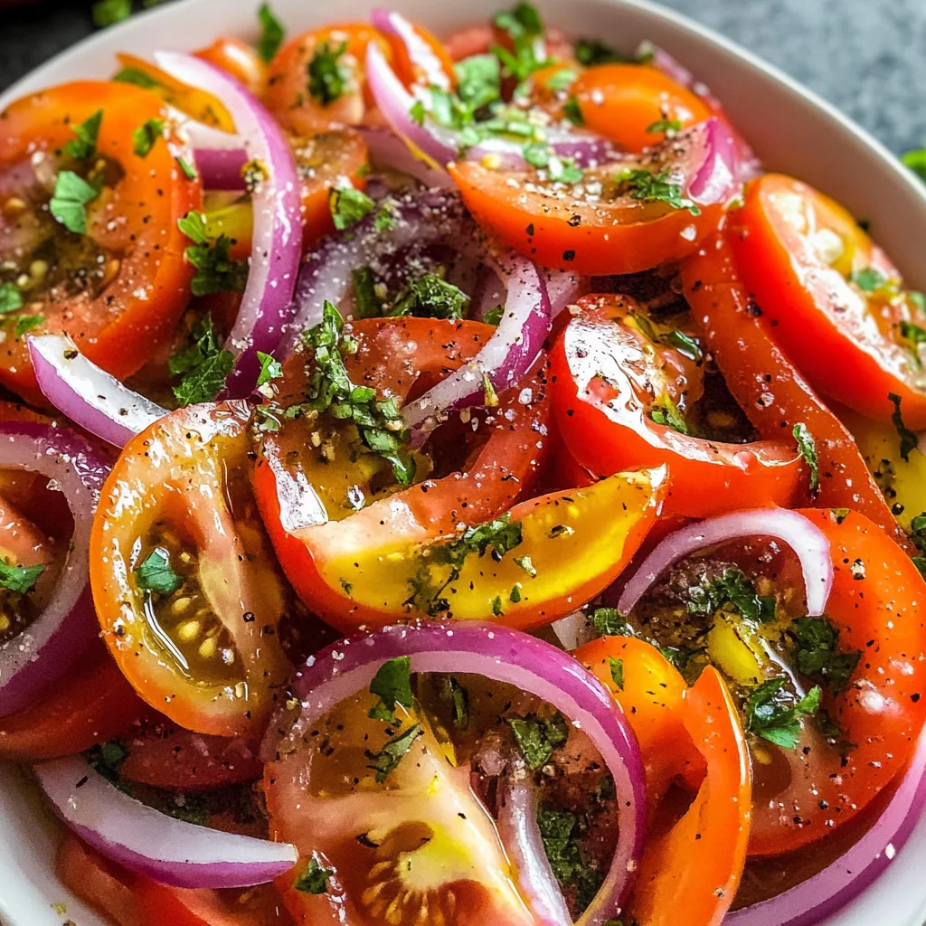 Fresh Tomato Salad Recipe (5 minutes!)