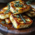 Halloumi with Honey and Thyme