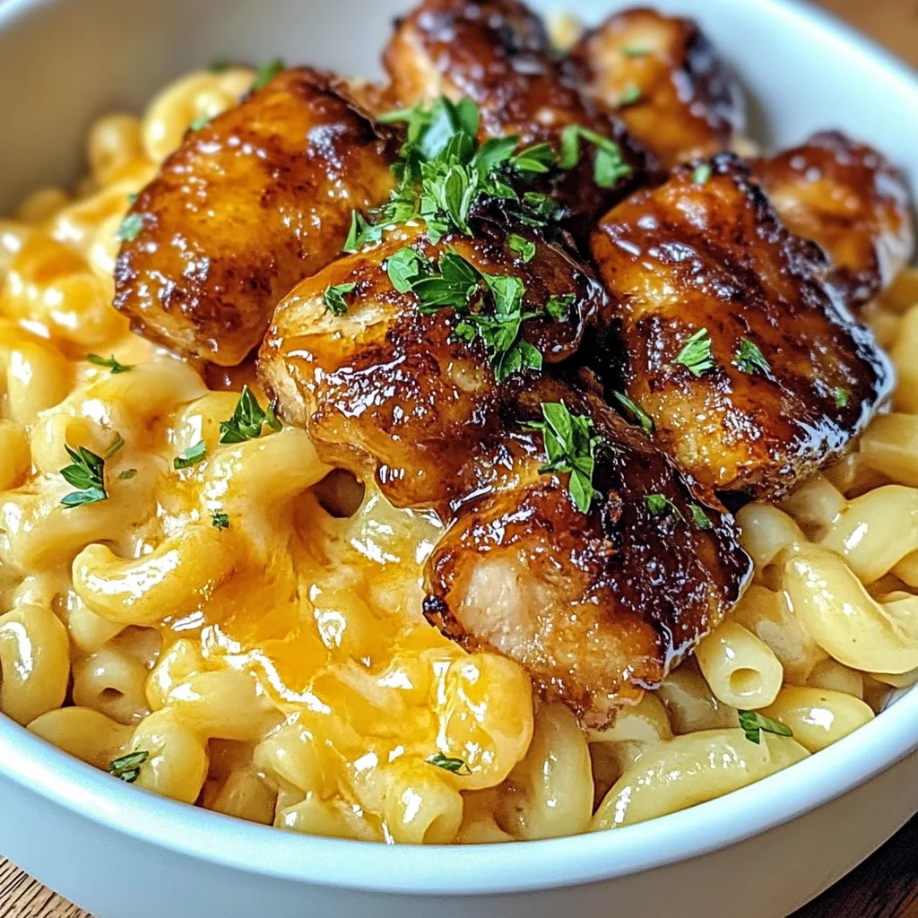 Hot Honey Chicken Mac N Cheese