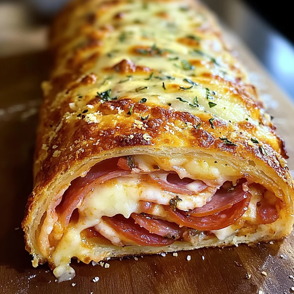 Italian Stromboli Stuffed Bread