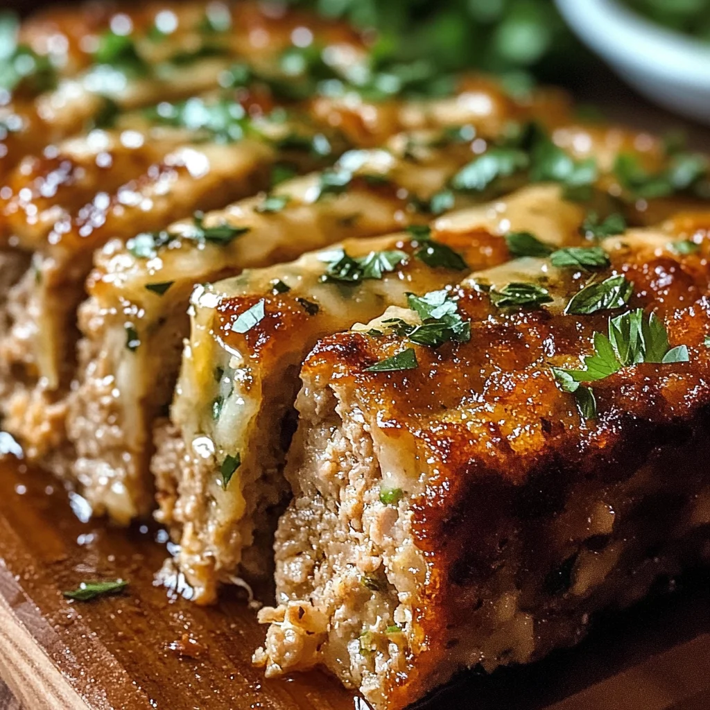 Juicy Garlic Parmesan Chicken Meatloaf: Comfort Food Delight