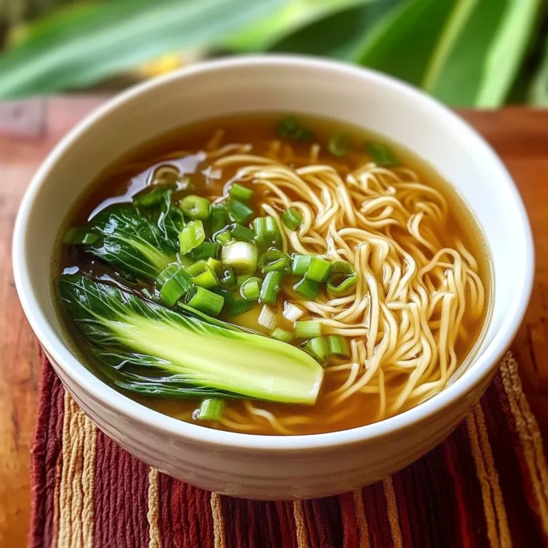Quick and Easy Chinese Noodle Soup