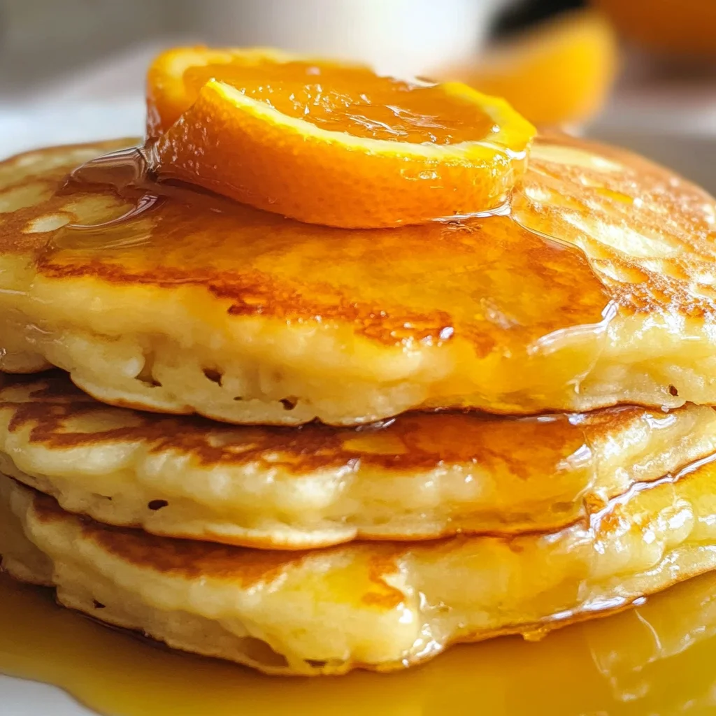 Ricotta Pancakes with Orange Syrup