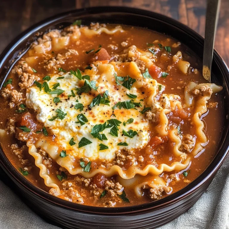 Slow Cooker Lasagna Soup