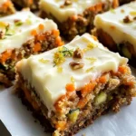 Spiced Ginger Carrot and Zucchini Bars with Lemon Cream Cheese Frosting