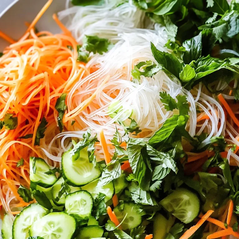 Vietnamese Noodle Salad with Tangy Dressing