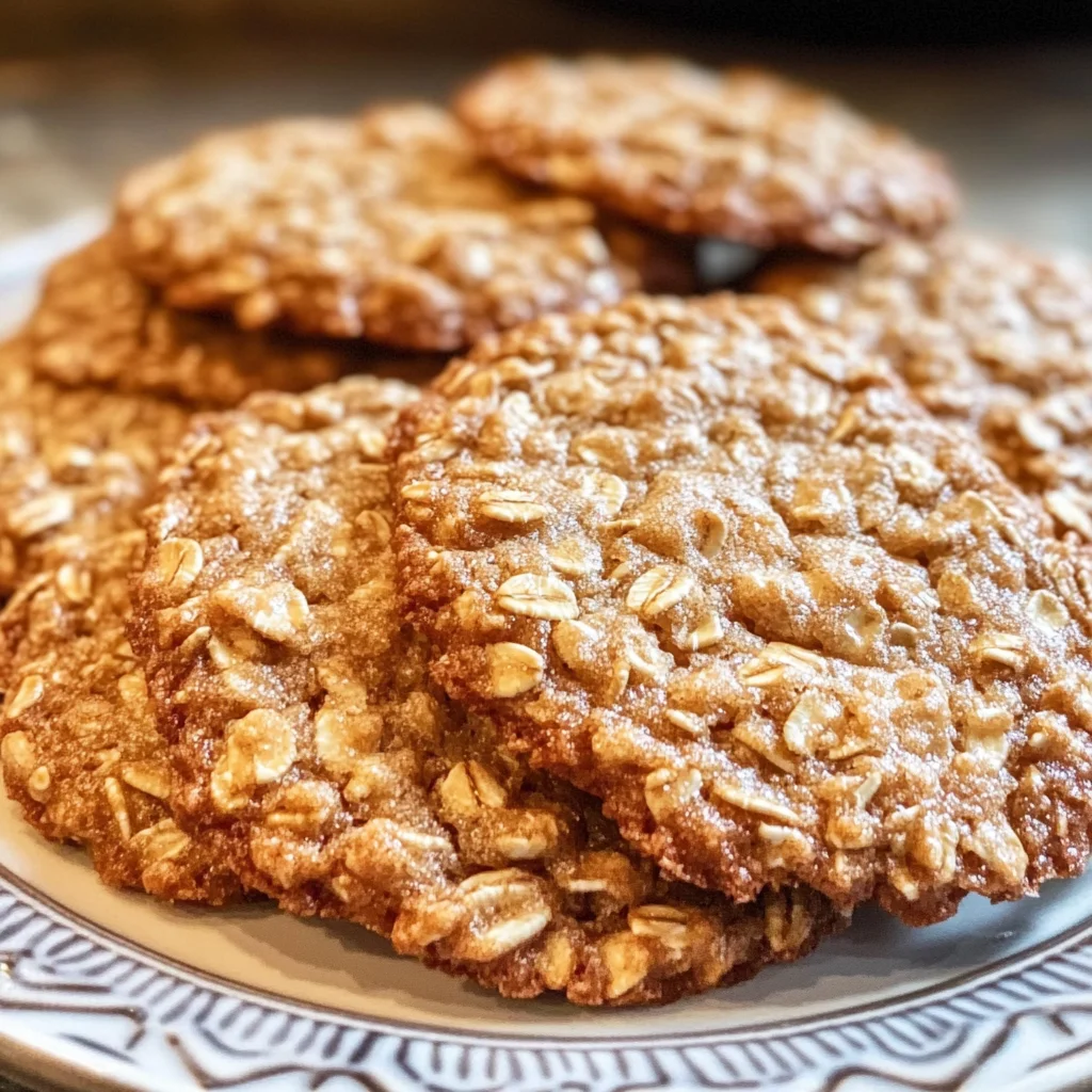 Chewy Oatmeal Lace Cookies Recipe