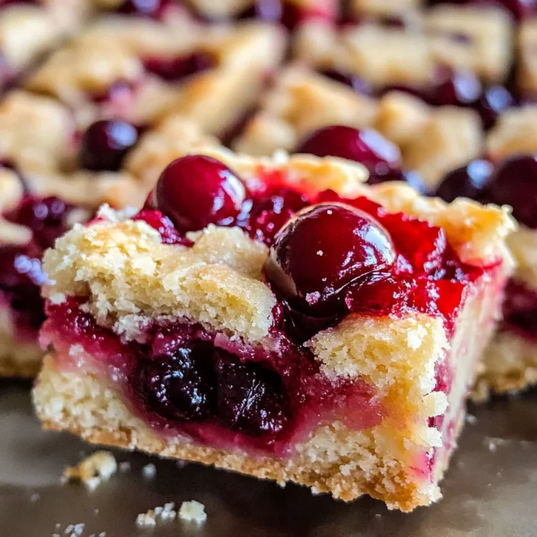 Cranberry Shortbread Bars