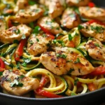 Garlic Chicken Zucchini Noodles