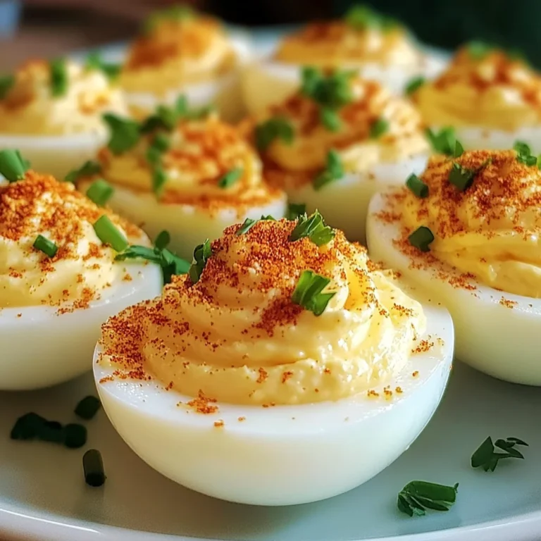 Garlic Parmesan Deviled Eggs