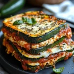 Layered Zucchini Ricotta Melts with Marinara