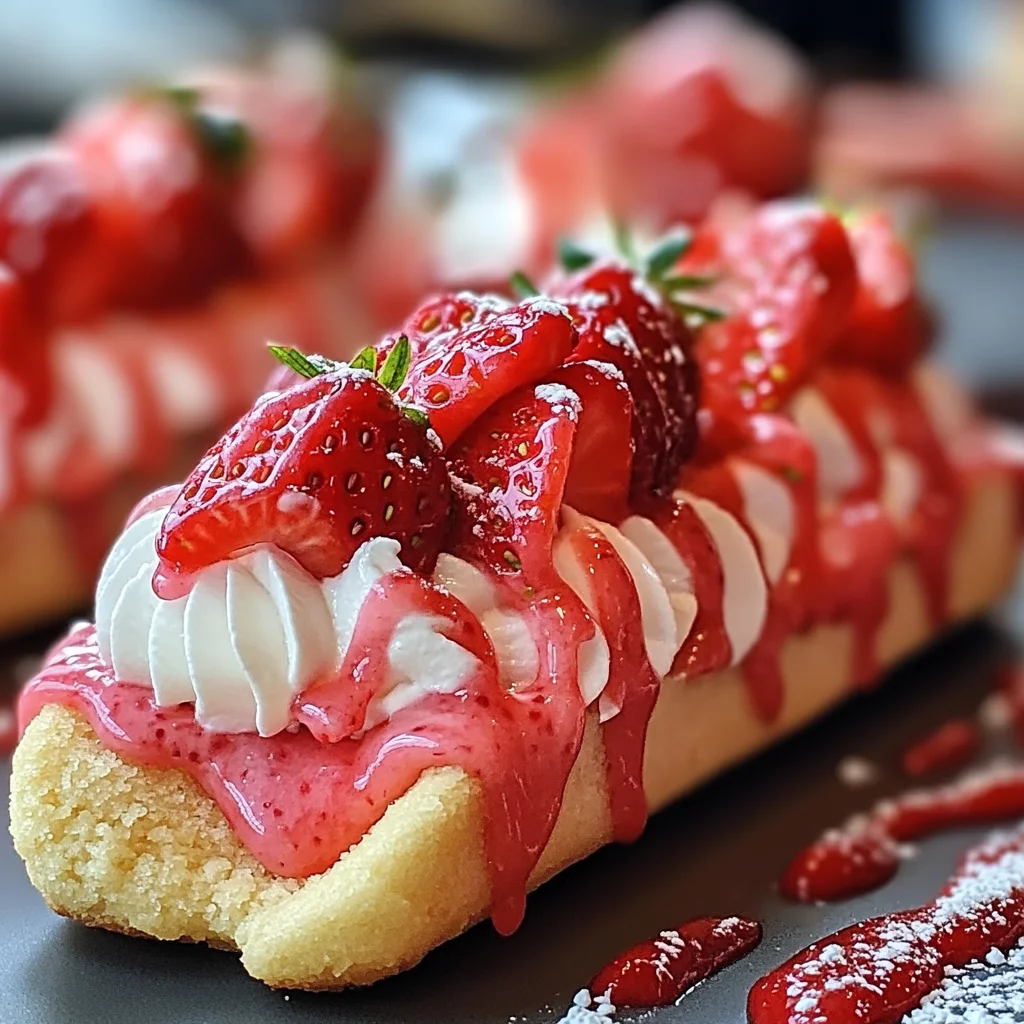 Strawberry Cookie Boats
