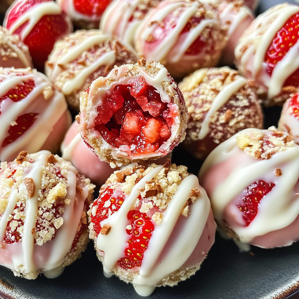 Strawberry Shortcake Energy Bites