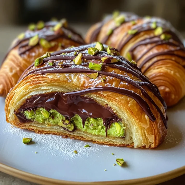 Easy Pistachio Chocolate Croissant Recipe | Homemade French Treat