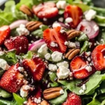 Easy Strawberry Salad with Vinaigrette Dressing