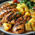 Grilled Chicken and Pineapple