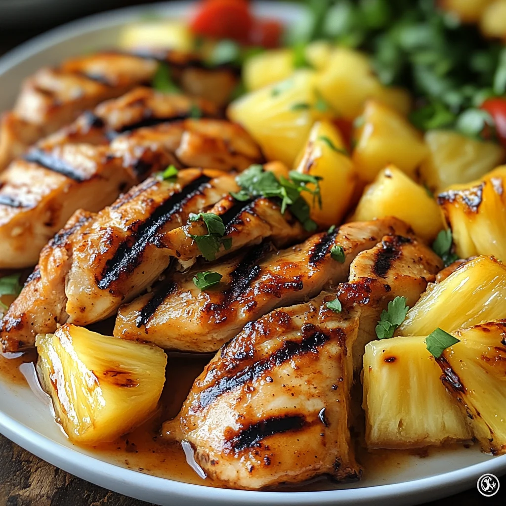 Grilled Chicken and Pineapple