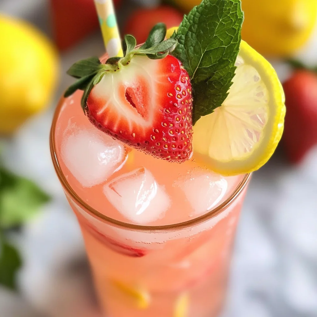 Homemade Strawberry Lemonade