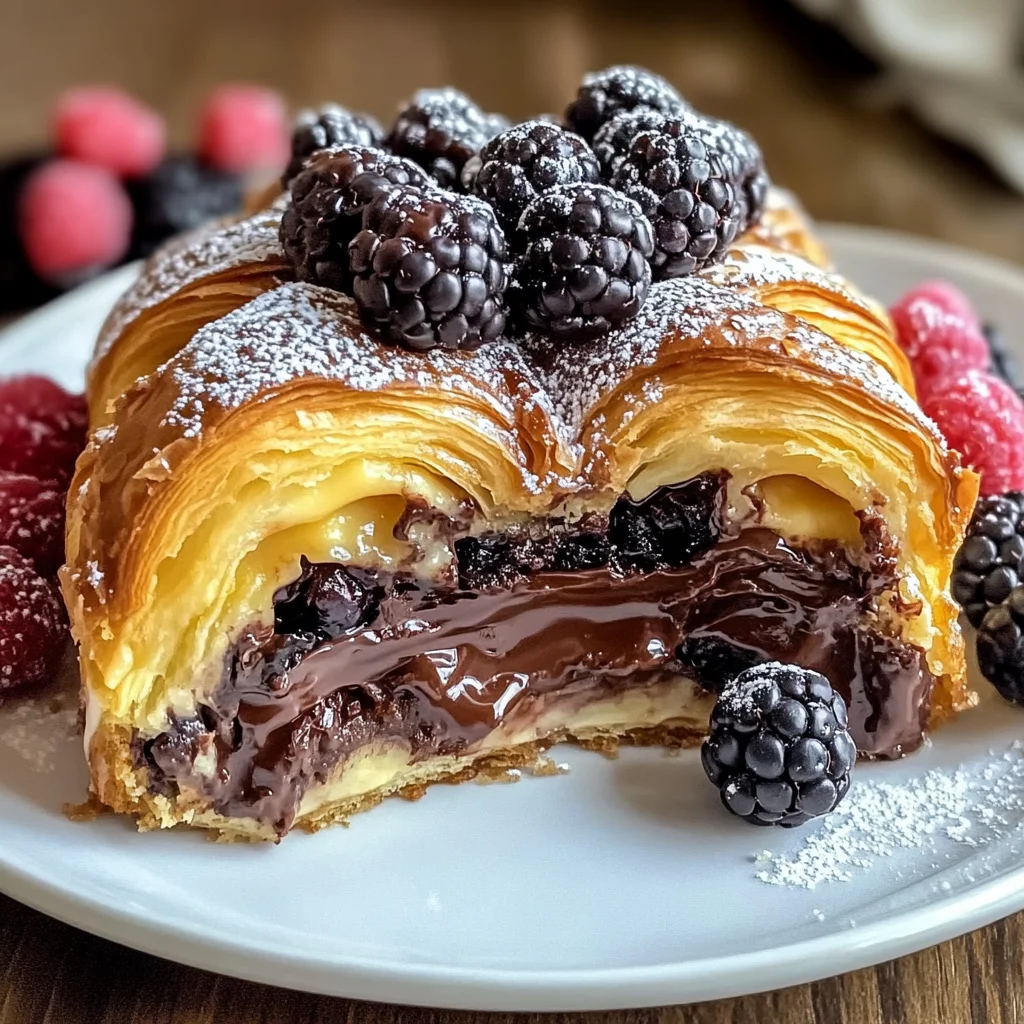 Indulgent Decadent Chocolate Croissant Breakfast Bake Delight