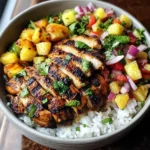 Jerk Chicken Bowl with Pineapple Salsa