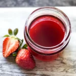 No-waste Strawberry Top Simple Syrup Recipe