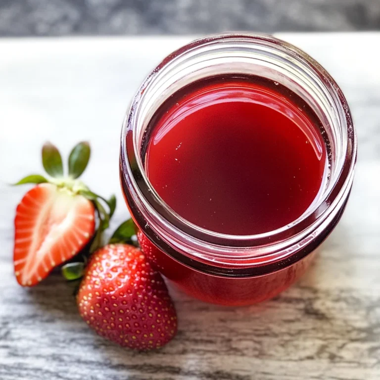 No-waste Strawberry Top Simple Syrup Recipe