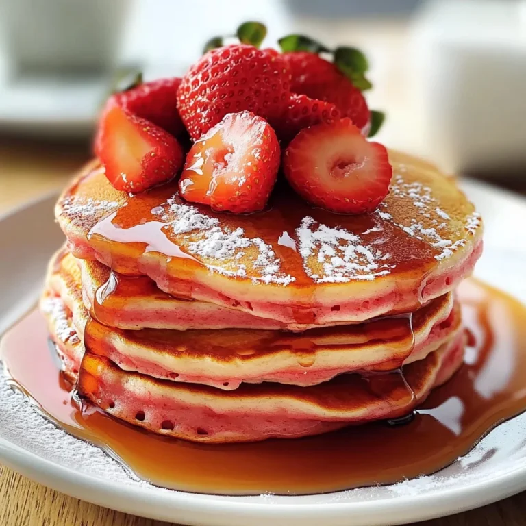 Perfect Breakfast Strawberry Pancakes - Alrightwithme
