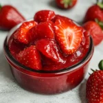 Quick Strawberry Sauce with Fresh Strawberries