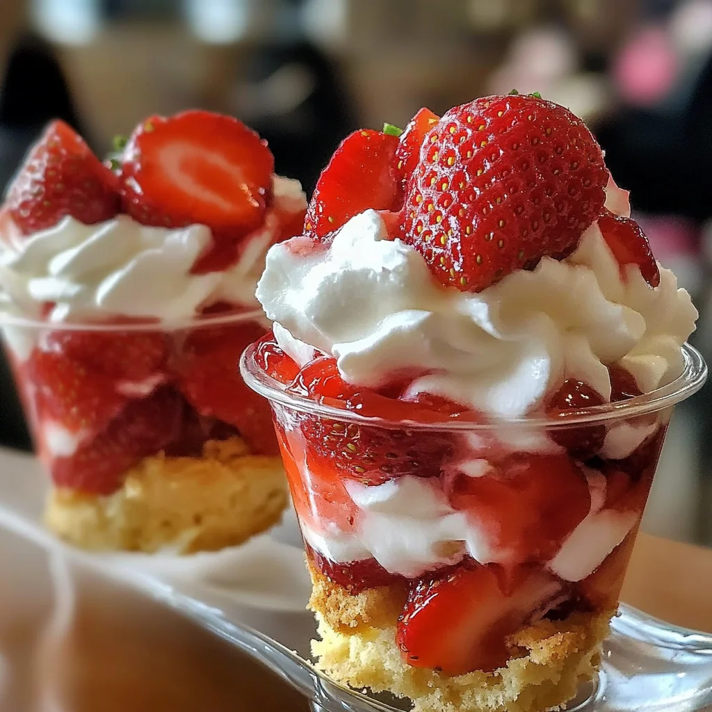 Quick Strawberry Shortcake Cups