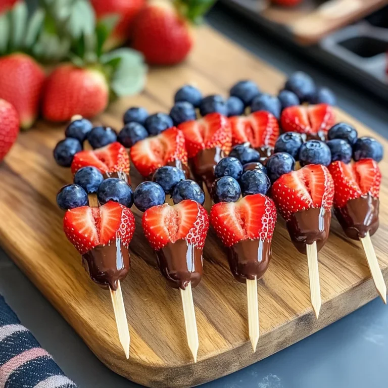 Quick Valentine and Day Fruit Skewers